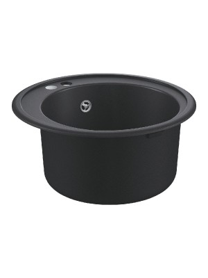 Grohe, K200 gránit mosogató, 1 medencés, kör alakú, gránit fekete, 51 cm 31656AP0