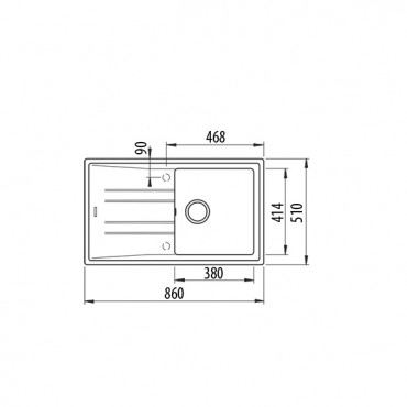 Teka, Stone mosogat, 50 B-TG 1B 1D fehr