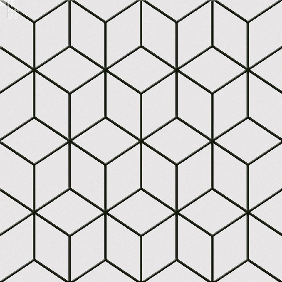 Padl�lap, Keros SP, Alhambra Negro, 25x25 cm