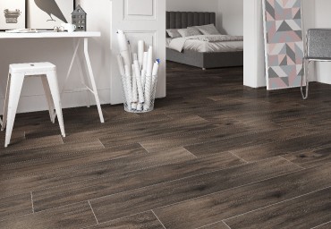 Padllap, KAI Group, Willow Dark Brown 6214, rektifiklt, 20x120 cm