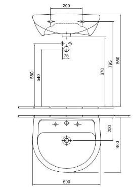 Alfldi, Bzis mosd 4145 50 01, 50*40 cm