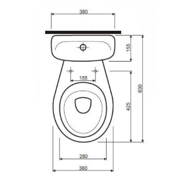 Kolo, Idol Monoblokkos Kombi Wc ll, htskifolys, 19011000