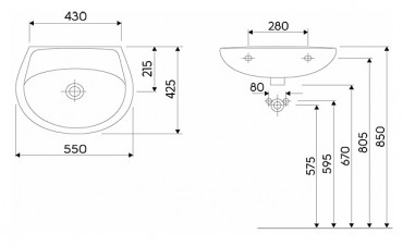 Mosd�, Kolo, Idol M11055000, csaplyuk n�lk�l, 55x42 cm