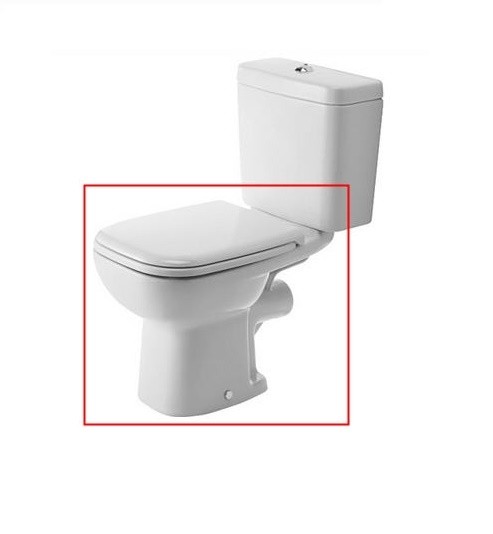 Duravit, D-Code ll WC, mlybts, hts kifolys, 21110900002