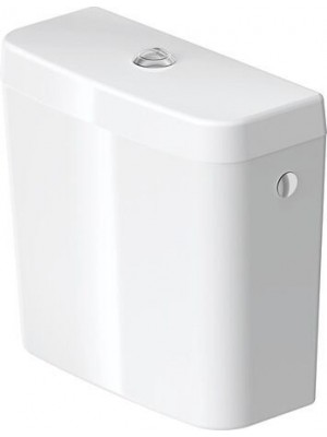 WC tart�ly, Duravit, D-Code, Dual Flush rendszer�, monoblokkos WC-hez, oldals� bek�t�s�, 0927000004