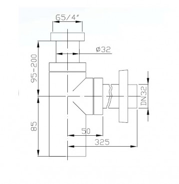 Mosd�szifon, Jika, Mio H3747100040001, kr�m