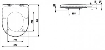 Laufen, Pro WC lke tetvel, H8939553000001 I.o.