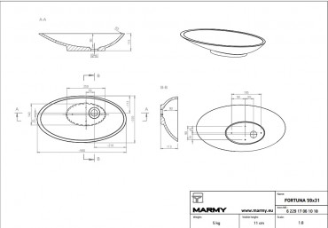 Marmy, Fortuna pultra ltethet mosd, 59*31 cm, 6 229 17 06 10 18