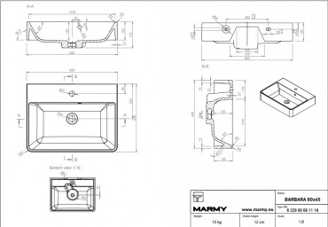 Marmy, Barbara mosd�, 60*45 cm, 6 000 48 06 11 18