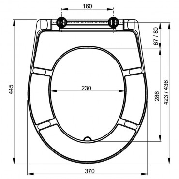 Alcaplast, A601 WC lke, Duroplast, fehr