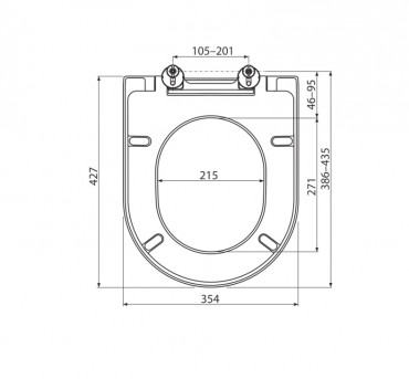 Alcaplast, A674S WC lke, Softclose, Duroplast
