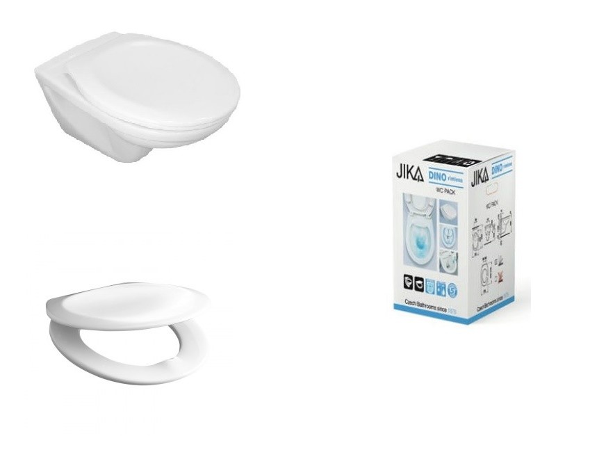 WC, Jika, Dino Pack H8603770000001, fali, rimless - perem n�lk�li, WC �l�k�vel szettben