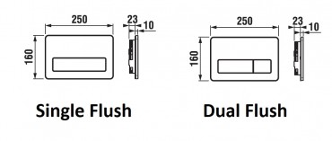 Jika, PL3 Nyomlap, Dual Flush, matt krm szn H8936640070001 I.o.