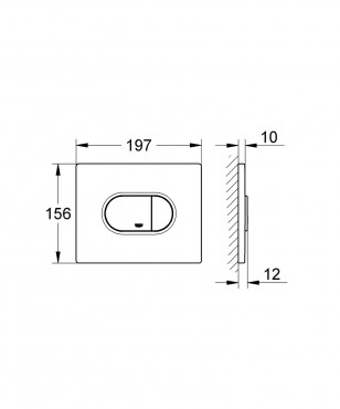 Grohe, Arena, Nyomlap, fekv, krm, 38858000