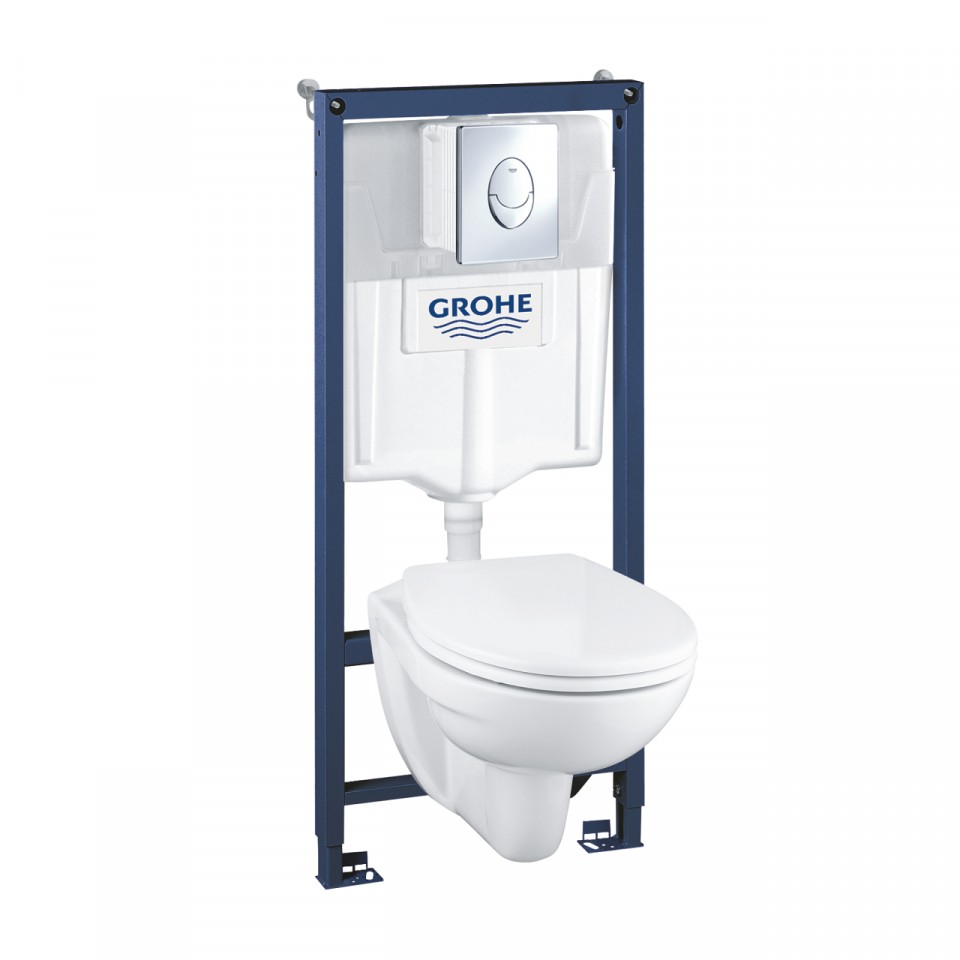 Grohe, Rapid SL szerelszett, peremes WC-vel, lkvel, nyomlappal, 39192000