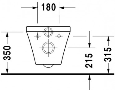 Duravit, DuraStyle, fali WC, mlyblts, 253609 00 00