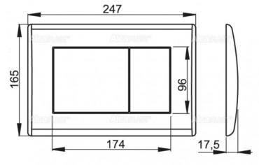 Alcaplast, M270, nyomlap falba pthet tartlyhoz, fehr