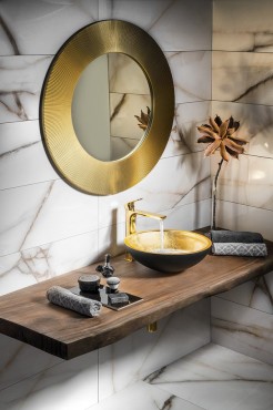 Mosd, Sapho, Murano Black-Gold AL5318-77, veg, csaplyuk nlkl, arany - fekete