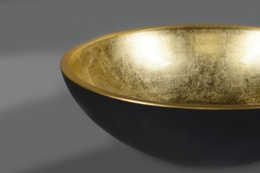 Mosd, Sapho, Murano Black-Gold AL5318-77, veg, csaplyuk nlkl, arany - fekete