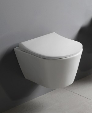 Sapho, Avva Rimless fali WC beptett bidzuhannyal, 35,5x53cm