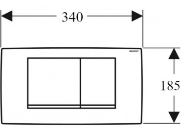 Geberit, Twinline 30 nyomlap fehr 115.899.KJ.1