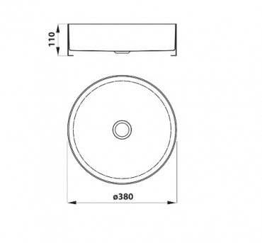 Sapho, AURUM mosd klik-klak lefolyval, 38cm, antracit (AU101)