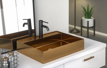 Mosd, Sapho, AURUM AU302, klikk-klakk lefolyval, rosegold, 55 cm 