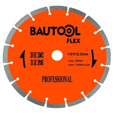 Bautool gymnttrcsa 115/8 mm,szegmenses llel