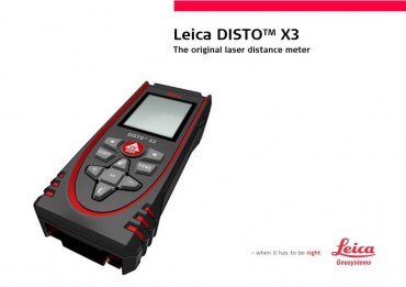 Leica, Disto X3 lzeres tvolsgmr