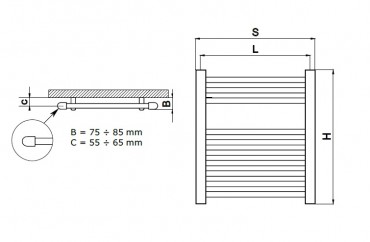 Radeco, DORA AD/P egyenes cs�radi�tor 650x1440, AD6-600/P