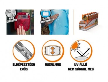 Ragaszt�szalag, Gorilla, Clear Repair 3044700, v�z�ll� jav�t�szalag, sz�ntelen, 8,2 m x 48 mm