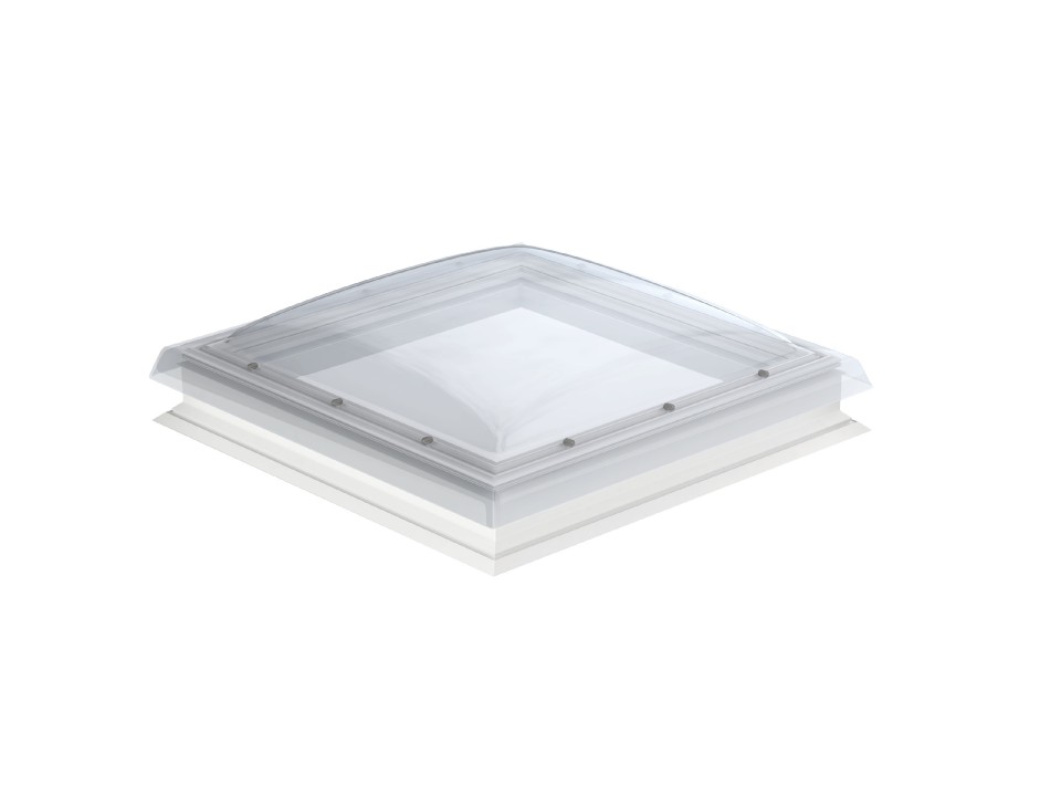 Velux, Fel�lvil�g�t� kupola, CFP 100100 0073 + ISD 100100 0000, akril, 100x100 cm