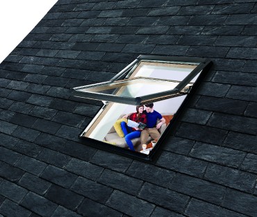 Roto, Tettri ablak, WDF R79 H WD, 3-rteg veggel, Hszigetel Csomaggal, 74x140 cm (7/14)