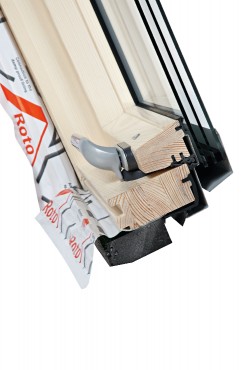 Roto, Tet�t�ri ablak, WDF R79 H WD, 3-r�teg� �veggel, H�szigetel� Csomaggal, 114x140 cm (11/14)