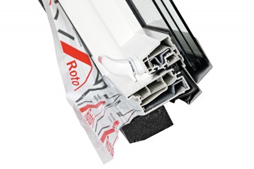 Roto, Tettri ablak manyag, WDF R79 K WD, 3-rteg veggel, Hszigetel Csomaggal, 74x118 cm (7/11)