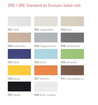 Roto, Exclusiv bels� rol�, manu�lis ZRE M 054/078 R4R7 WRxx feh�r s�nnel