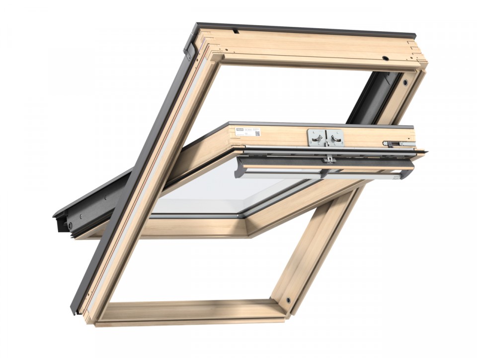 Velux, Tet�t�ri ablak, GGL FK04 3070, 2-r�teg� �veg, lakkozott fa,  66x98 cm