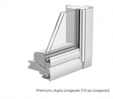 Velux, Elektromos tet�t�ri ablak, GGU PK08 007021, 2-r�teg� �veg, m�anyag bevonat fa maggal,  94x140 cm