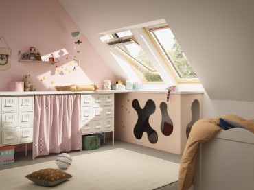 Velux, Tet�t�ri ablak, GLL FK04 1064, 3-r�teg� �veg, lakkozott fa, 66x98 cm