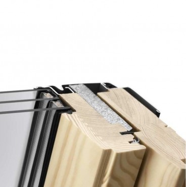 Velux, Tet�t�ri ablak, GLL MK08 1064, 3-r�teg� �vegez�s, lakkozott fa, 78x140 cm
