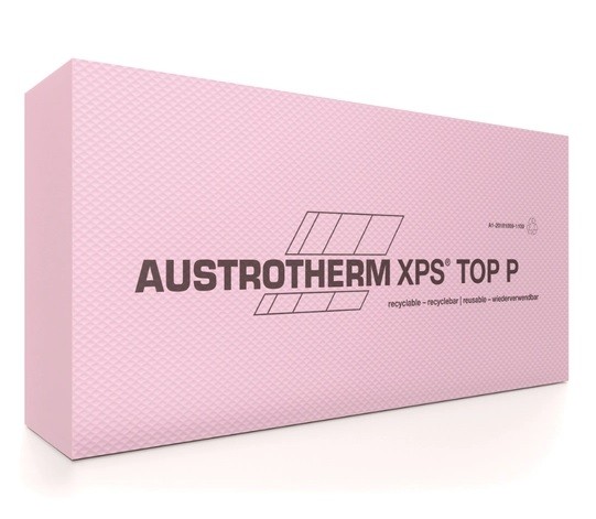  H�szigetel� lemez, Austrotherm, XPS TOP P GK, egyenes �l, 10 cm, (3 m2/cs)