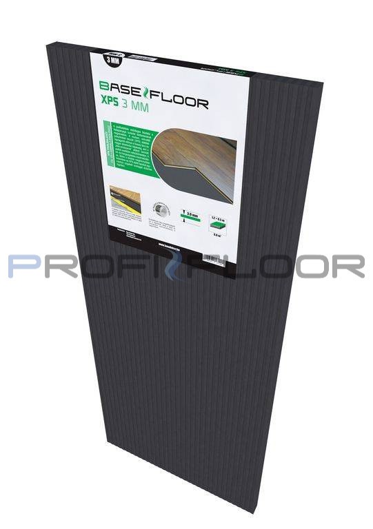 Zajcskkent altt, BaseFloor, XPS tbls szrke 3 mm (6 m2/csomag)