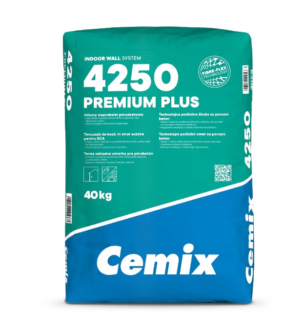 Alapvakolat, Cemix, Premium Plus 4250, fehr, 40 kg