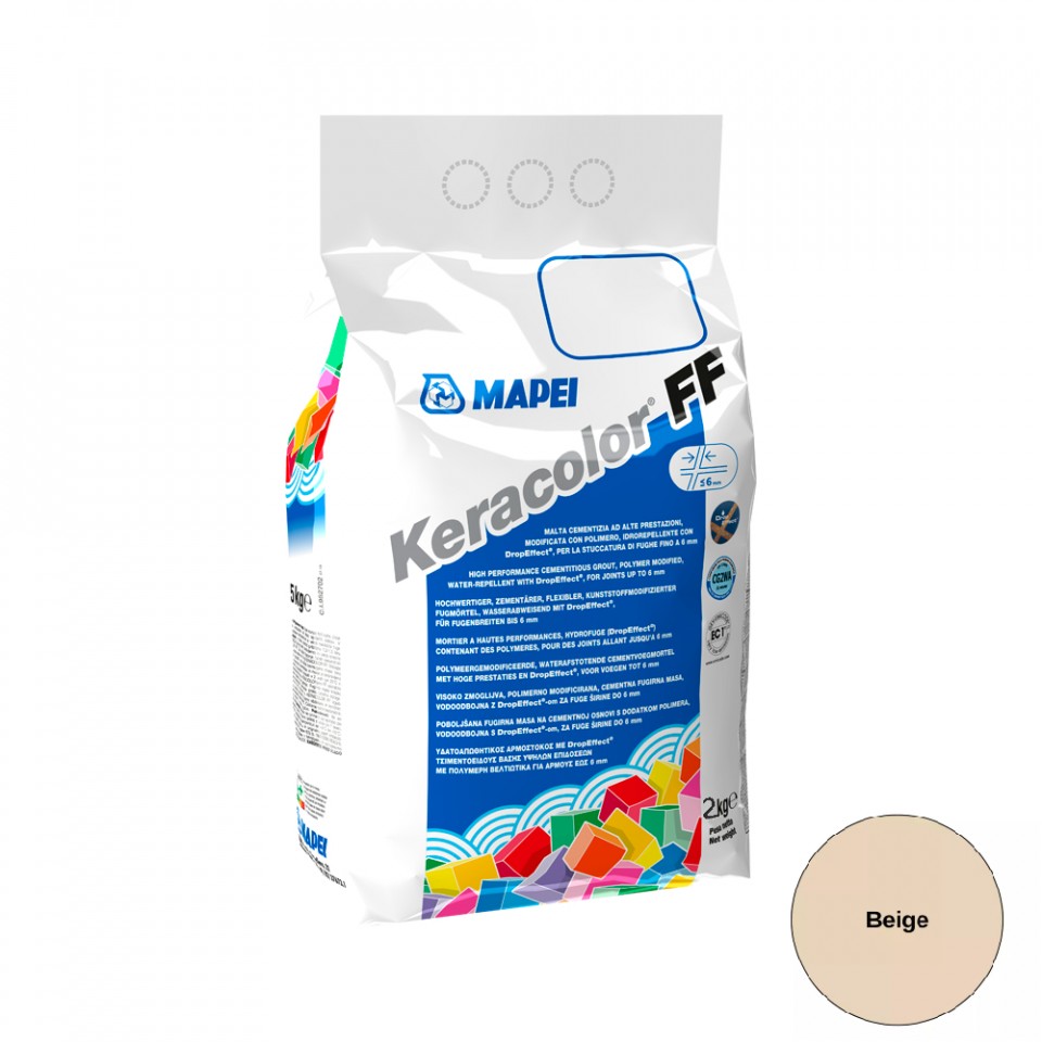 Fug�z�, Mapei, Keracolor FF Flex Nr.132 Beige, 2 kg (6 mm-ig)