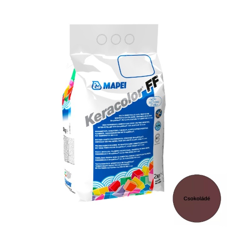 Fug�z�, Mapei, Keracolor FF Flex Nr.144 Csokol�d�, 2 kg (6 mm-ig)
