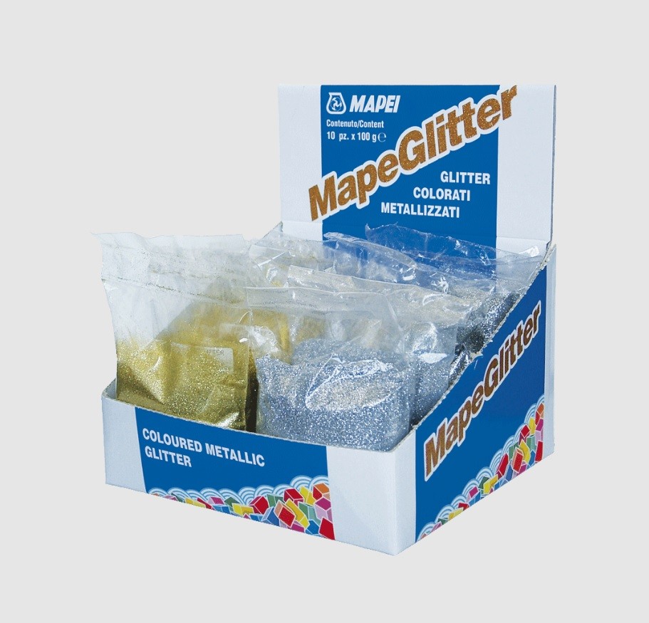 Mapei, Mapeglitter, f�mes hat�s� sz�nezett csill�m, Silver 100 gr