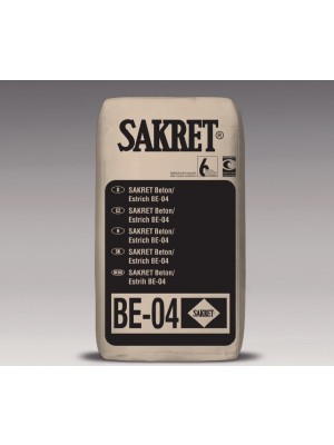 Sakret BE-04 Beton esztrich C20, beltri 0-4 mm 40 kg