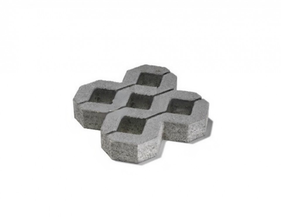 Semmelrock Gyepr�csk� sz�rke 40x40x8 cm