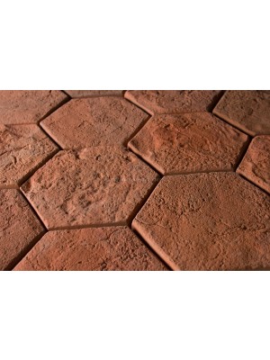 Fabrostone Cotto Hexa J�r�lap terrakotta 20x20x2,5 cm