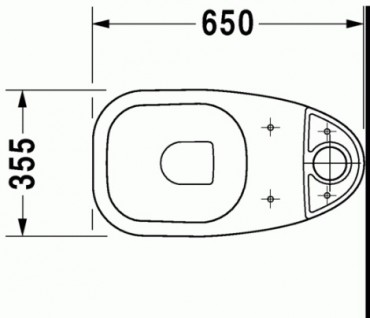 WC, Duravit, D-Code 21110900002, monoblokkos, mlyblts, hts kifolys